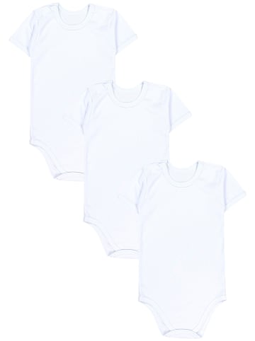 TupTam Kinder Unisex Kurzarm Body 3er Set in weiß