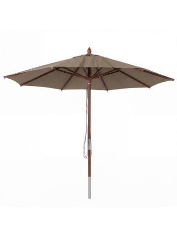 MCW Gastro Holz-Sonnenschirm C57b, Taupe