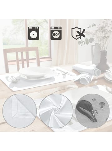 Erwin Müller Tischset 2er-Pack Madrid in weiß