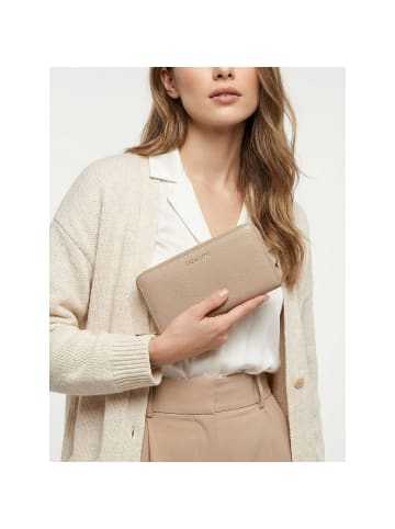 Lazarotti Bologna Leather XL Zip-Around Geldbörse Leder 19 cm in sand