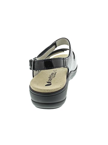 Goldkrone Sandale Schwarz