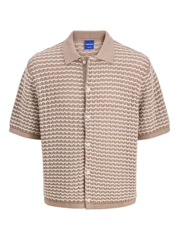 Jack & Jones Gestricktes Hemd in Mocha Meringue