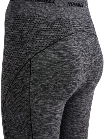 Hummel Hummel Tights Hmlte Training Damen Atmungsaktiv Feuchtigkeitsabsorbierenden Nahtlosen in BLACK MELANGE