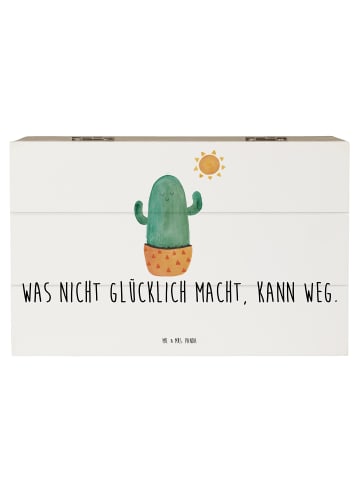 Mr. & Mrs. Panda Schatzkiste Kaktus Sonne mit Spruch in Weiß