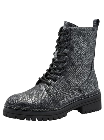 Marco Tozzi Stiefelette in PEWTER STRUCT.