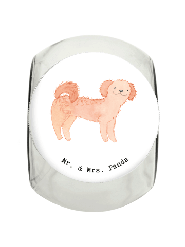 Mr. & Mrs. Panda Leckerli Glas Cavapoo Lebensretter ohne Spruch in Weiß
