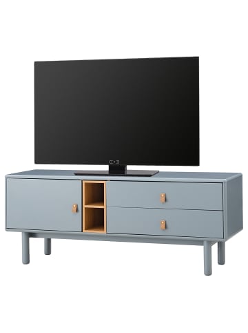 home24 TV-Lowboard LINDALE 140 cm in Blaugrau