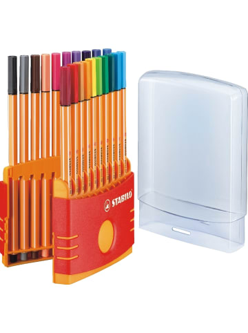 STABILO Fineliner point 88 ColorParade Kunststoffbox Packung mit 20er