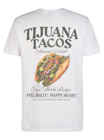 Petrol Industries T-Shirt mit Rückenprint Tijuana in Weiß