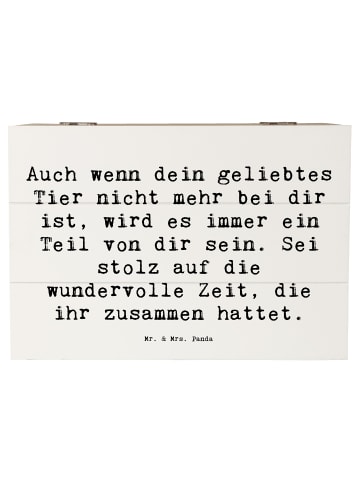 Mr. & Mrs. Panda Kiste Spruch Trauerbewältigung nach dem Verlust... in Weiß
