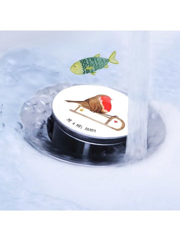 Mr. & Mrs. Panda Waschbecken Ablaufstopfen Rotkehlchen Schlitten... in Weiß