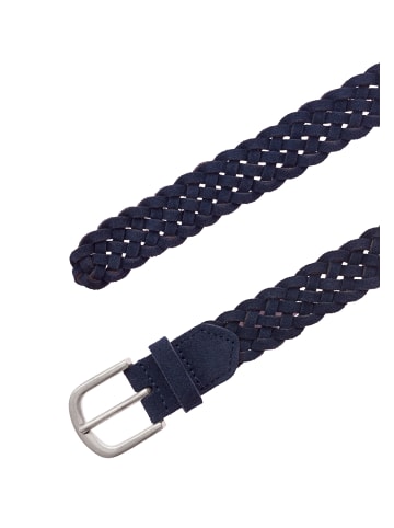 Vanzetti Easy Going - 30 mm Flecht-Veloursgürtel in Marine