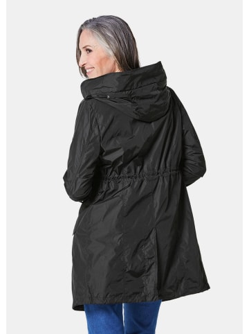 GOLDNER Leichtparka Trendiger leichter Regen Parka aus funktionalem Material in schwarz