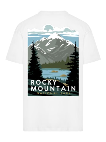 F4NT4STIC Oversize T-Shirt US National Parks Rocky Mountain National Park in weiß