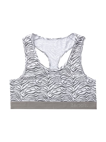 Bench Set: Bustier in weiß / grau