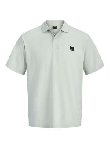 JACK & JONES PLUS Poloshirt in Aqua Gray