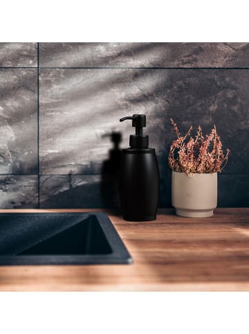 relaxdays 2 x Seifenspender in Silber - 350 ml