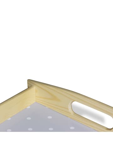 Mr. & Mrs. Panda Tablett Hasen Muschel ohne Spruch in Grau Pastell