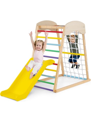 COSTWAY Klettergerüst Indoor 4 in 1 in Bunt