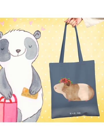 Mr. & Mrs. Panda Tasche Meerschweinchen Weisheit ohne Spruch in Indigo Blue