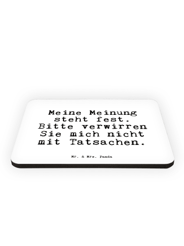 Mr. & Mrs. Panda Pinnwand Magnet Meine Meinung steht fest.... mi... in Weiß