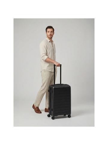 D&N Toronto 4 Rollen Trolley M 65 cm mit Dehnfalte in black