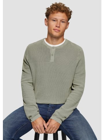 QS Strickpullover langarm in Olive