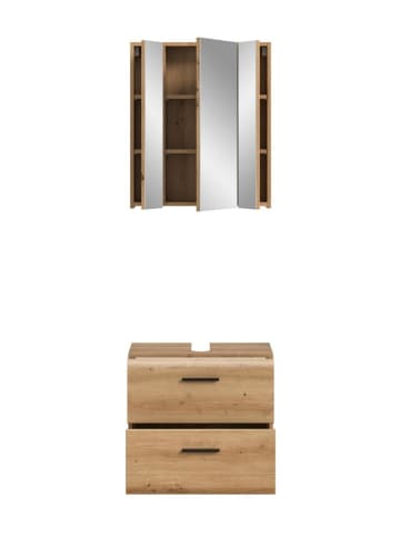 ebuy24 Badmöbelset Ice (2-teilig) Eiche 60 x 30 cm