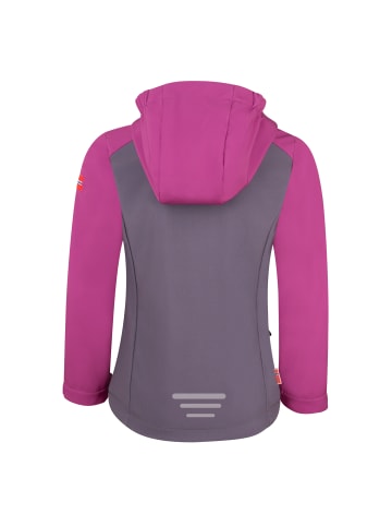 Trollkids Softshelljacke Kristiansand in fresh berry/graphite