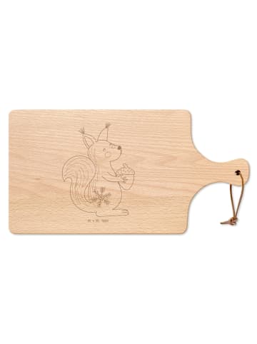 Mr. & Mrs. Panda Holzbrett Eichhörnchen Weihnachten ohne Spruch in Transparent