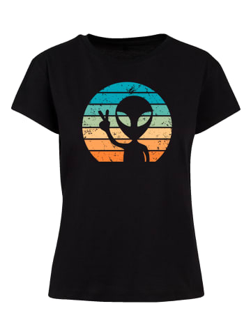 F4NT4STIC Box Tee Alien Piece Sonnenuntergang in schwarz