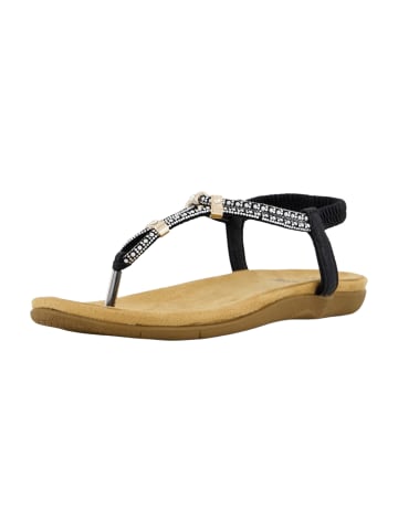 2GO FASHION Zehenstegsandalen in Schwarz
