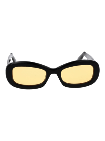 GCDS Unisex Sonnenbrille Rechtwinklig Schwarz