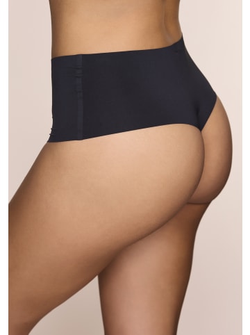LASCANA High-Waist-String in schwarz 2x