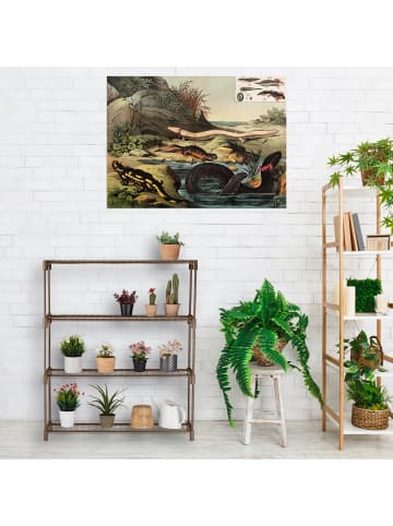 relaxdays Blumenregal in Braun - (B)91 x (H)106 x (T)28 cm