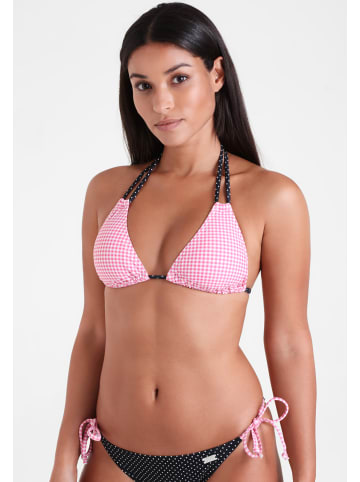 Buffalo Triangel-Bikini-Top in rosa-schwarz