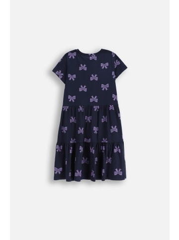 Coccodrillo Kleid mit kurzen Ärmeln in dunkelblau