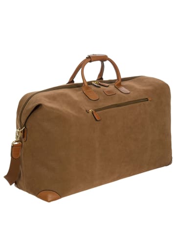 BRIC`s Life Weekender - Reisetasche 78 cm (olive) in camel