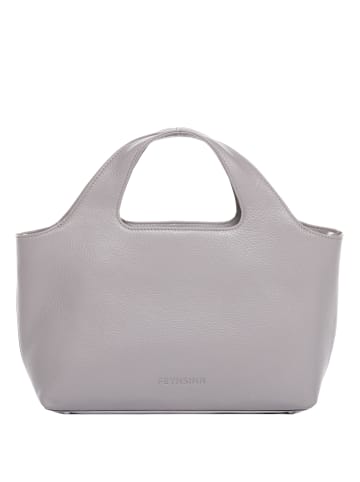 FEYNSINN Leder-Add On Handtasche Leder Henkeltasche Damen NEA in hellgrau