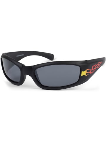 styleBREAKER Sport Sonnenbrille in Schwarz / Grau getönt