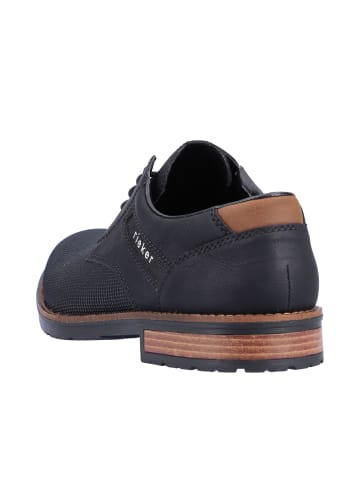 rieker Halbschuhe Herren-Halbschuh in schwarz/schwarz/mandel