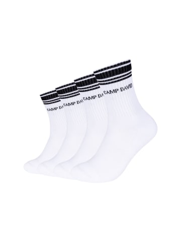 CAMP DAVID  Tennissocken Short 4er Pack cushioned in Weiß