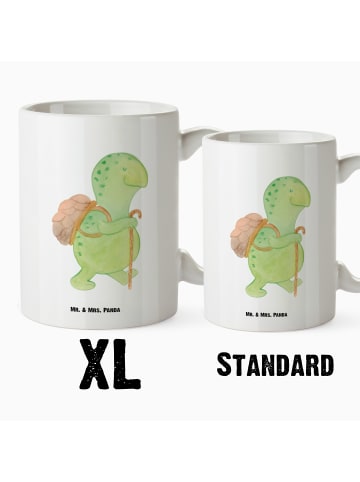 Mr. & Mrs. Panda Pott Schildkröte Wanderer ohne Spruch in Weiß