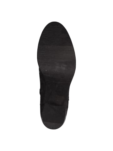 Tamaris Leder-Stiefeletten mit Absatz Schwarz