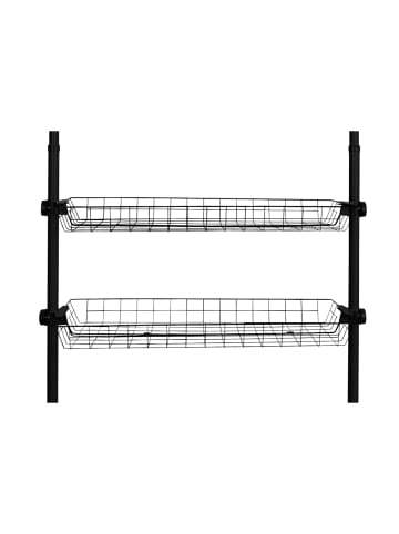 Wenko Korb Herkules Schwarz 2er Set, Korb Mod. Herkules Schwarz 2er Set in Schwarz