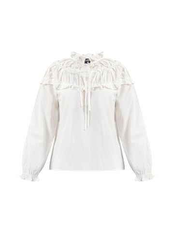DreiMaster Vintage Damen Bluse in Wollweiss