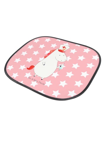 Mr. & Mrs. Panda Sonnenschutz für Auto Einhorn Krankenschwester ... in Rot Pastell