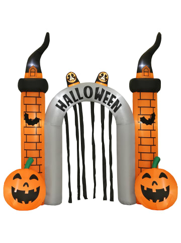 Outsunny Aufblasbarer Halloween Torbogen-325L x 105B x 322H cm-Orange