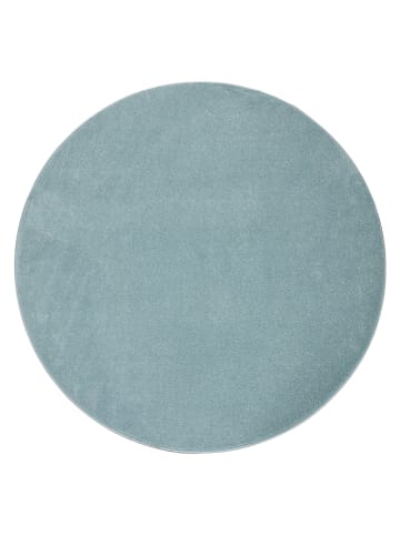 KADIMA DESIGN Waschbarer Teppich waschmaschinenwaschbar Unifarben Küche, Flur in Türkis