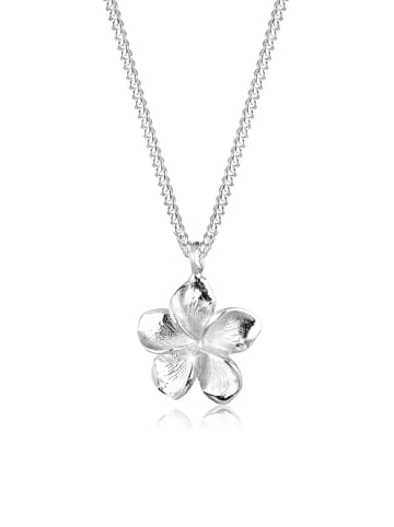 Elli Halskette 925 Sterling Silber Frangipani Blüte in Silber